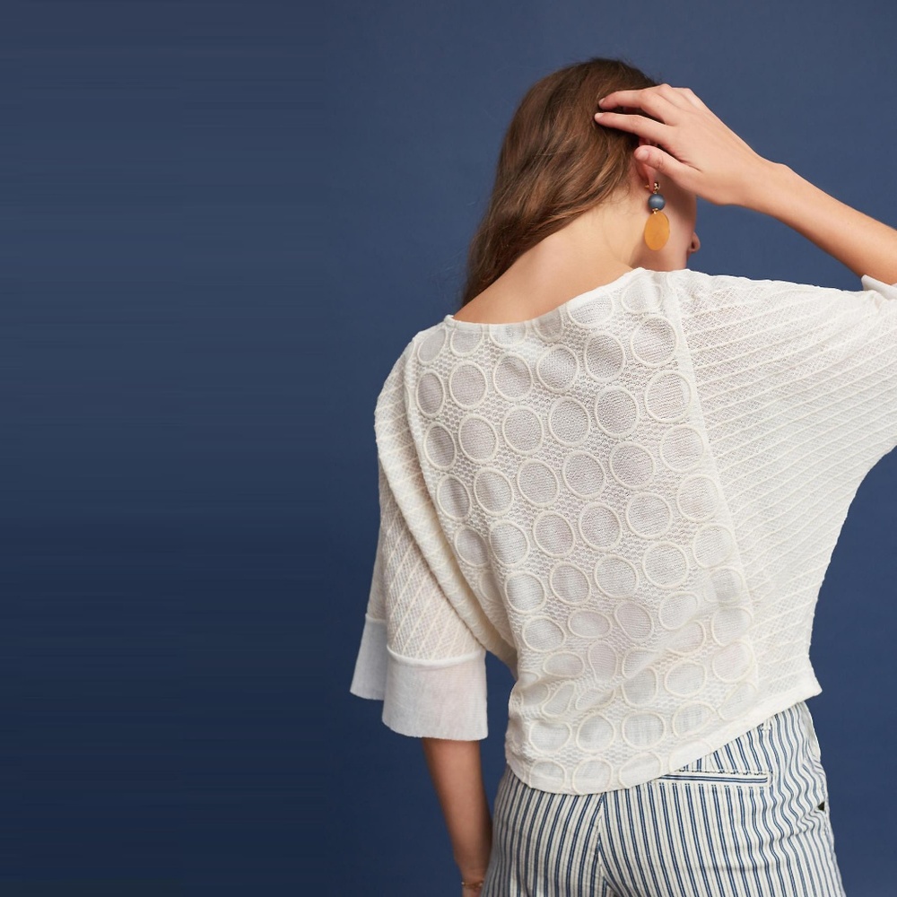 nwt anthropologie akemi + kin ilyra textured top - Picture 8 of 8